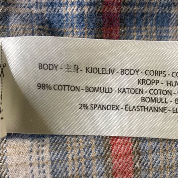 ARIAT REBAR, Men's Plaid Shirt - Blue and Gray - Picture 5 of 12